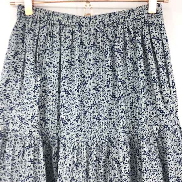Madewell Button Front Tiered Maxi Skirt in Florentine Floral - Picture 8 of 15